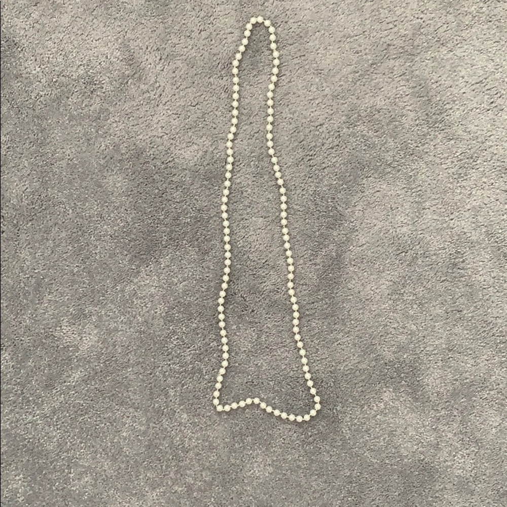 Faux pearl necklace